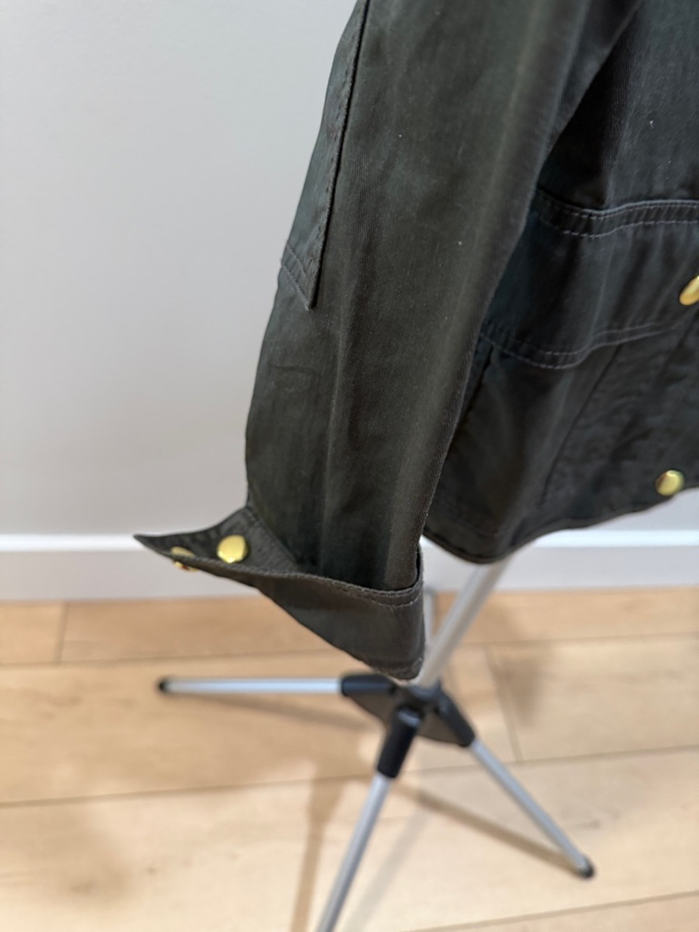 J. Crew Olive Green Utility Field Jacket with Gold Hardware - Picture 3 of 3